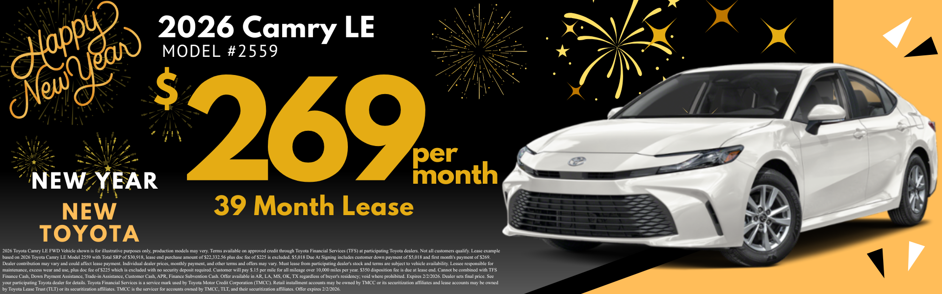 New Year New Toyota Sales Events Best Lease Deals in Texas