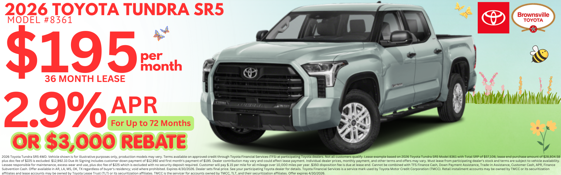 Best Toyota Lease Deals and Sale Prices in Brownsville Texas