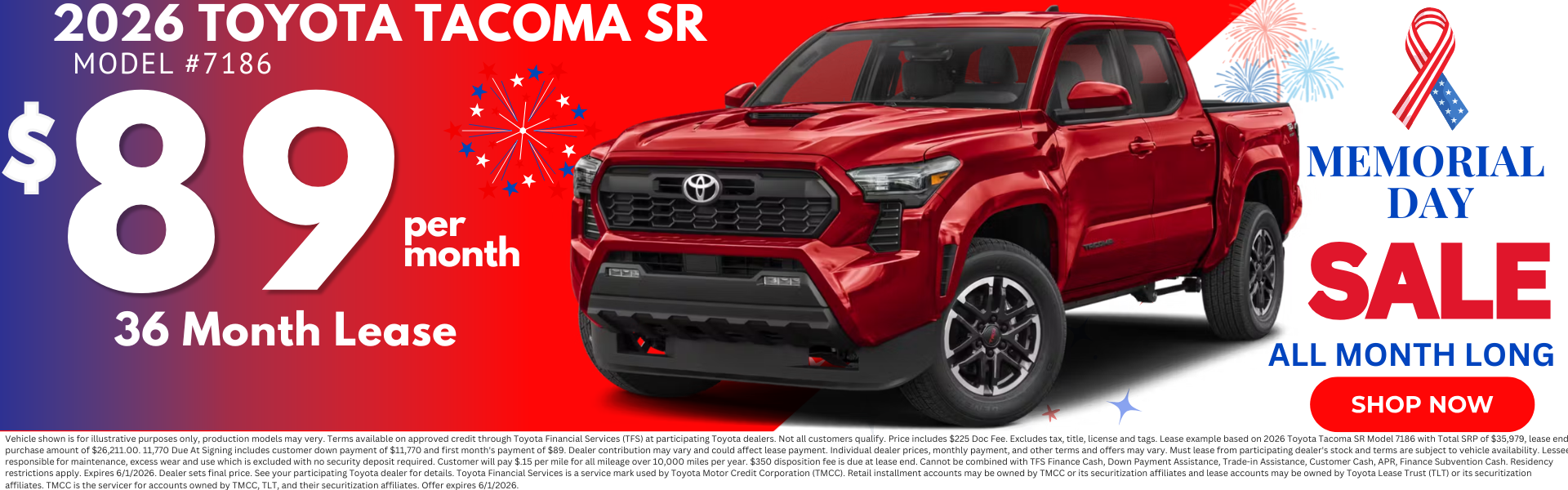Best Toyota Tacoma Lease Deals in TX