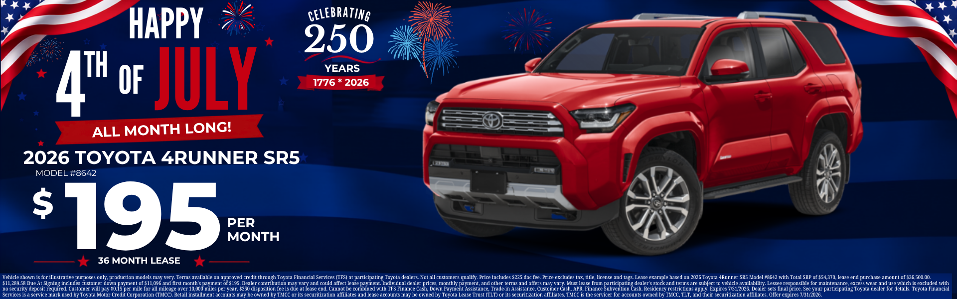 Best Toyota 4Runner Specials and Lease Deals in Brownsville-