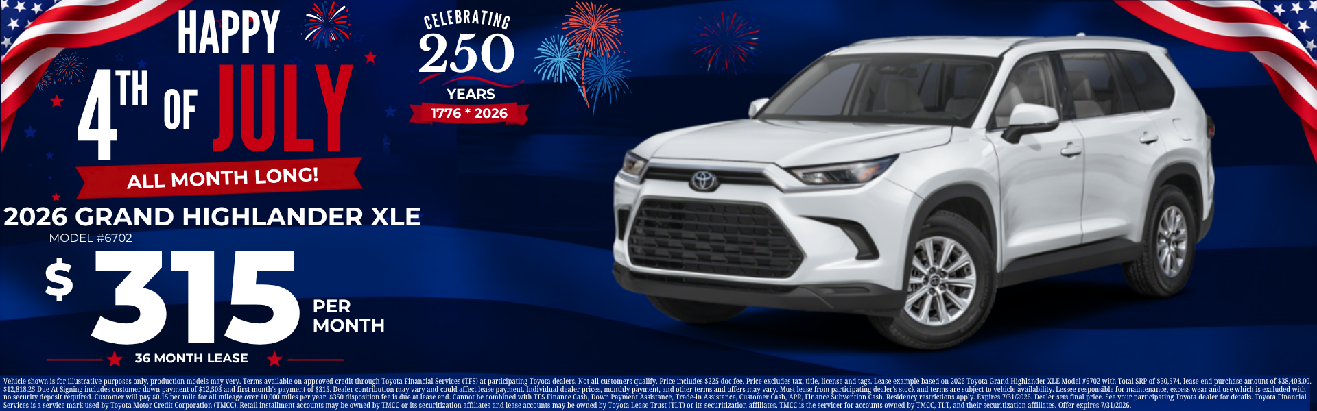 Best Toyota Grand Highlander Lease Deals and Sale Prices in 