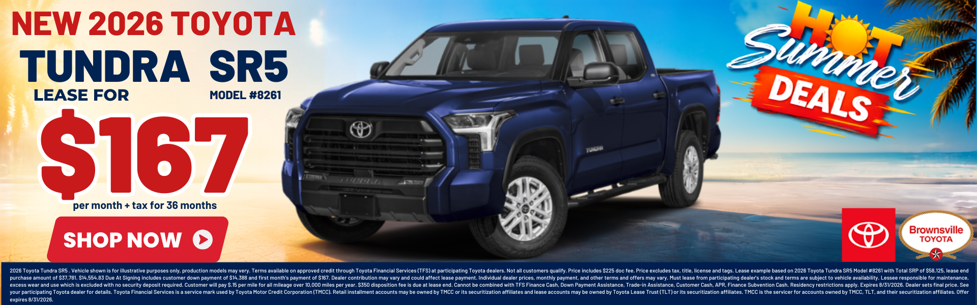 Best Toyota Tundra Lease Deals and Sale Prices in Brownsvill