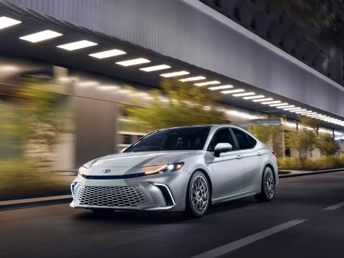 2025 Toyota Camry driving at night
