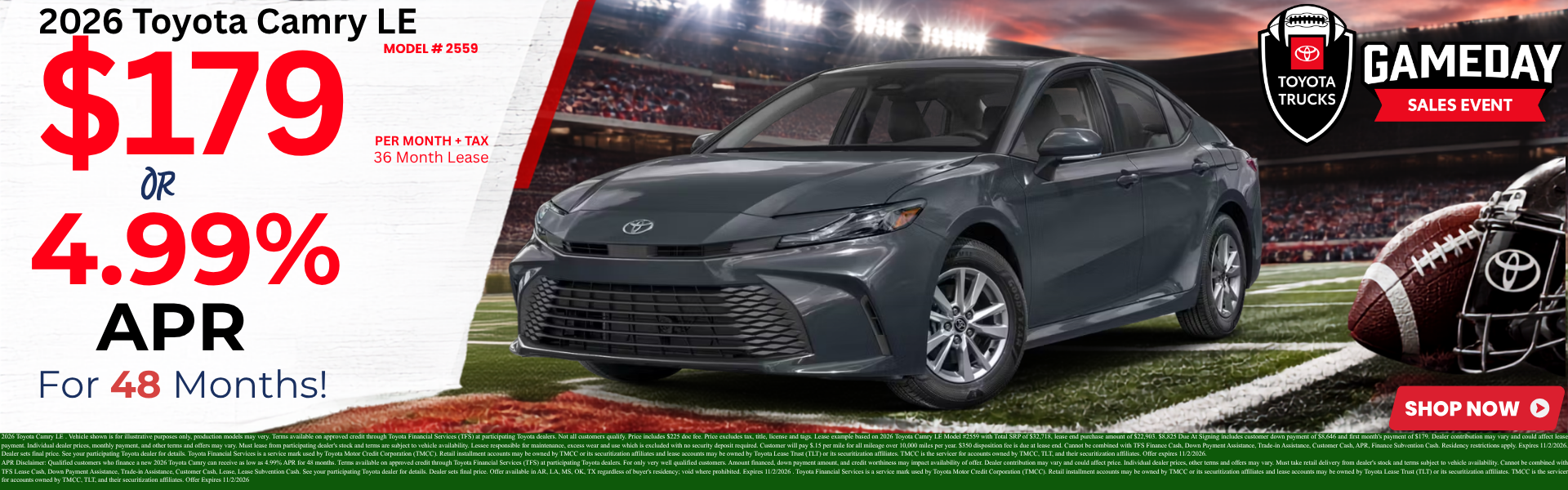 Best Toyota Camry Specials and Lease Deals in Brownsville-Ha